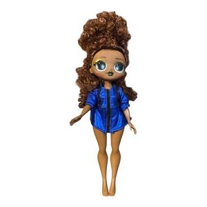 LOL Surprise OMG Remix‎ Rock Doll Ferocious Brown Curly Hair Blue Outfit
